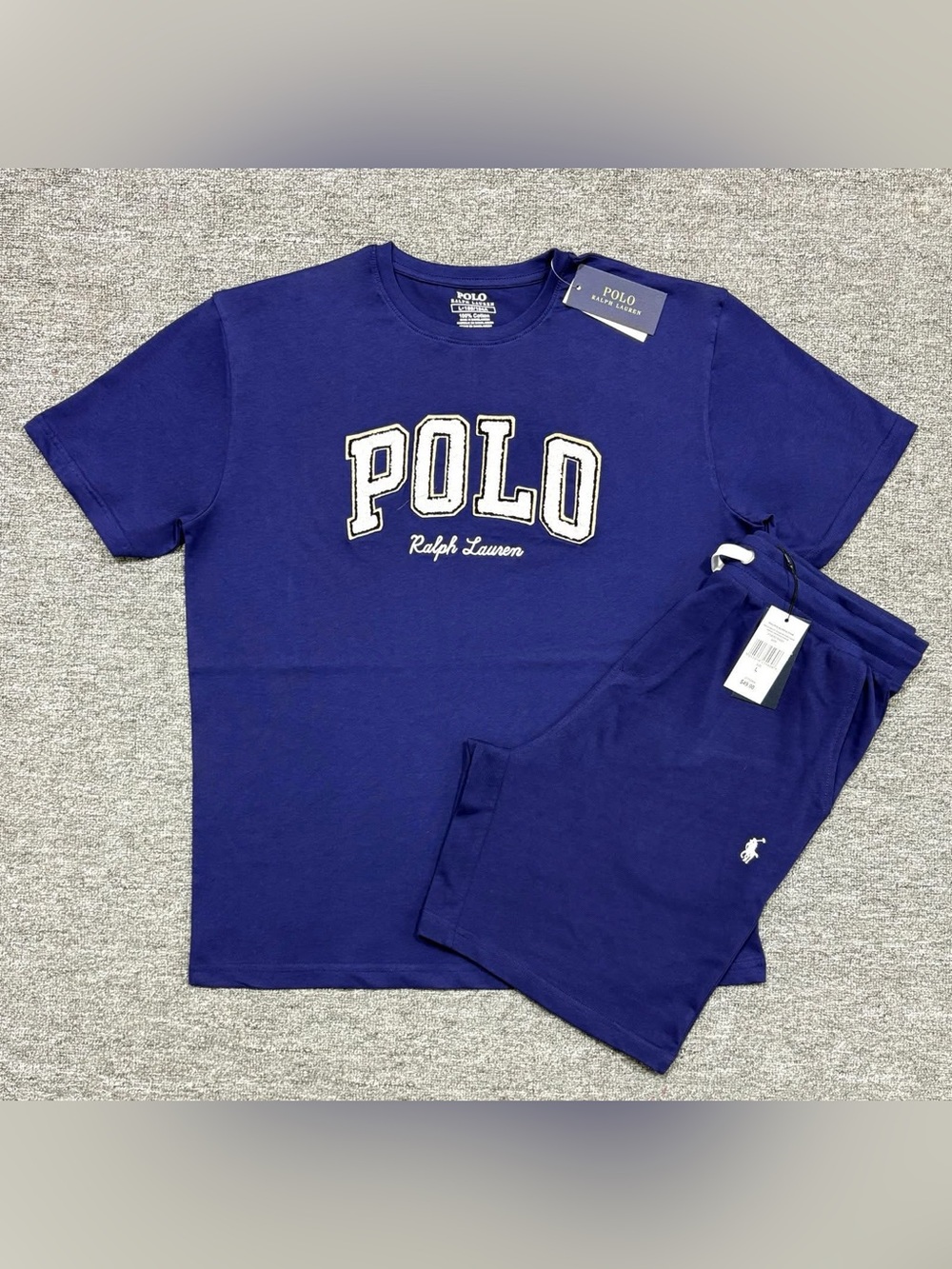 Polo by Ralph Lauren Men's Short Sleeve Tee in Royal Blue with White Logo